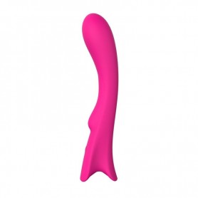 Vibratore vaginale in silicone massaggiatore stimolatore fallo dildo vibrante plot clit pink