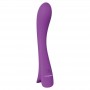 Vibratore ricaricabile vaginale in silicone massaggiatore stimolatore fallo dildo vibrante plot clit purple