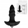 Vibratore anale stimolatore in silicone plug butt dildo falo vibrante nero mini screw