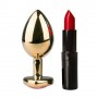 Plug anale dildo anale oro con pietra fallo butt in metallo con cuore