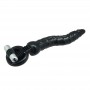 Fallo anale indossabile dildo strap on con anello fallico doppio nero vibrante