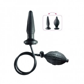 Fallo anale plug gonfiabile dildo nero the inflatable butt