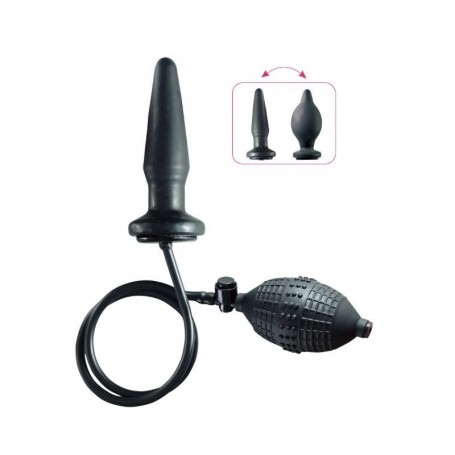 Fallo anale plug gonfiabile dildo nero the inflatable butt