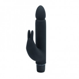 Vibratore nero fallo dildo vibrante rabbit doppio stimolatore clitoride vaginale