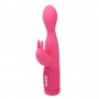 Vibratore rabbito smuss dildo vaginale con stimolatore per clitoride fallo vibrante in silicone rosa
