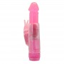 Vibratore stimolatore vaginale doppio per clitoride dildo fallo sex toyx pink donna
