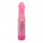 Vibratore stimolatore vaginale doppio per clitoride dildo fallo sex toyx pink donna