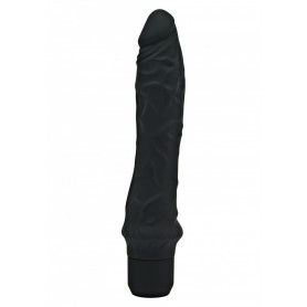 Vibratore realistico maxi vaginale dildo fallo vibrante nero in silicone get real black