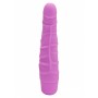 Vibratore vaginale anale pink realistico fallo dildo vibrante in silicone slim sex toys