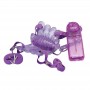 Stimolatore vaginale e clitoride vibratore indossabile per donna purple moth