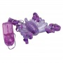 Stimolatore vaginale e clitoride vibratore indossabile per donna purple moth