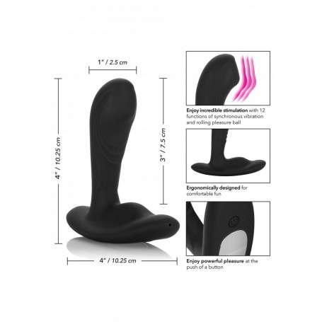 Vibratore stimolatore anale dildo fallo vibrante per prostata sex toy realistico uomo