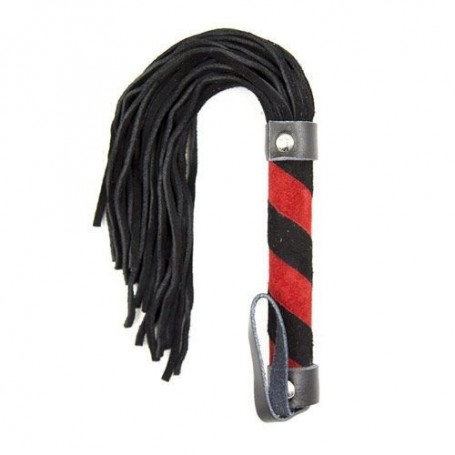 Frusta a frange line whip black red frustino bondage fetish sadomaso sexy nero 