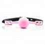 Ball gag ball block rosa morso in silicone pink bondage fetish
