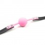 Ball gag ball block rosa morso in silicone pink bondage fetish