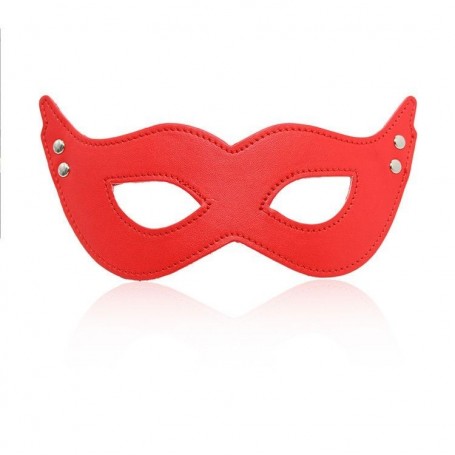 Mistery mask red mschera fetish bondage per uomo e donna in pelle sintetica sexy