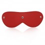 Blindfold mask red maschera da notte in simil pelle rosso bondage fetish sexy uomo e donna