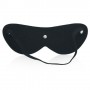 Blindfold mask black   maschera da notte in simil pelle nero bondage fetish sexy uomo e donna