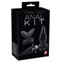 Kit sex anal toys Plug realistico vibratore anale fallo dildo nero black set per uomo e donna