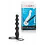 Fallo anale dildo indossabile con anello fallico per uomo nero in silicone