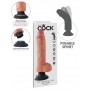 Vibratore Realistico vaginale anale King Cock 10 maxi big grande con ventosa flesh