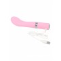 Vibratore per punto g stimolatore vaginale in silicone rosa fallo vibrante crystal