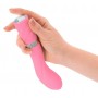 Vibratore per punto g stimolatore vaginale in silicone rosa fallo vibrante crystal