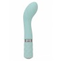 Vibratore per punto g stimolatore vaginale in silicone Blu fallo vibrante crystal