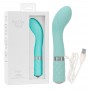 Vibratore per punto g stimolatore vaginale in silicone Blu fallo vibrante crystal