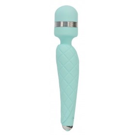 Stimolatore ricaricabile wand vibratore vaginale per clitoride in silicone blu