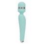 Stimolatore ricaricabile wand vibratore vaginale per clitoride in silicone blu