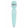 Stimolatore ricaricabile wand vibratore vaginale per clitoride in silicone blu