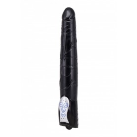 Vibratore realistico dildo fallo nero vaginale black anale vibrante impermeabile maxi big slim