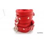 manette in pelle bondage sexy fetish con pelliccia e catenella