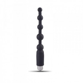 Vibratore anale fallo dildo vibrante in silicone  nero vaginale black plug butt