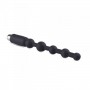 Vibratore anale fallo dildo vibrante in silicone  nero vaginale black plug butt