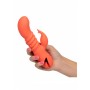 Vibratore vaginale realistico rabbit fallo dildo vibrante ricaricabile in silicone