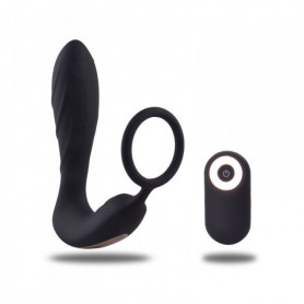 Vibratore anale con telecomando anello fallico stimolatore prostata sex toy per uomo