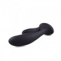 Vibratore doppio vaginale anale in silicone fallo dildo vibrante nero plug con telecomando black