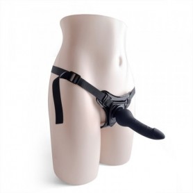 Fallo indossabile vaginale anale realistico in silicone strap on dildo sex toys stimolatore nero