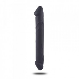 fallo doppio in silicone dildo realistico vaginale anale in silicone nero the cock db sex toys