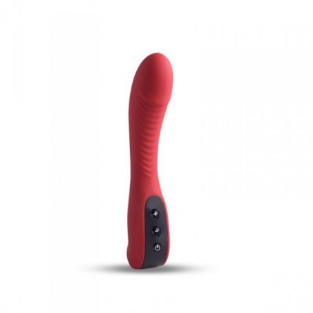 vibratore vaginale ricaricabile dildo fallo vibrante in silicone impermeabile rosso