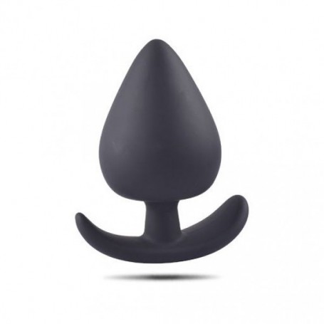 Plug anale butt dildo fallo in silicone nero the black small