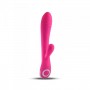 Vibratore rabbit con stimolatore per clitoride dildo fallo vibrante doppio pnk design