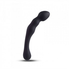 Fallo doppio anale vaginale plug dildo in silicone nero sex toys per uomo e donna