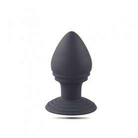 Plug anale con ventosa medium butt stimolatore in silicone nero