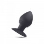 Plug anale con ventosa medium butt stimolatore in silicone nero