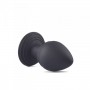 Plug anale con ventosa medium butt stimolatore in silicone nero