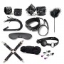 Top bondage kit fetish corda morso collare costrittivo nero frusta manette cavigliere