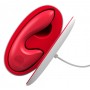 Vibratore rabbit riscaldato dildo fallo realistico impermeabile ricaricabile doppio stimolatore red vibe warm